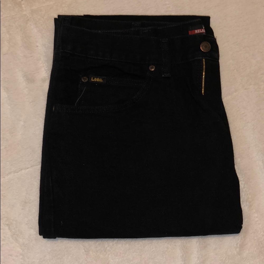 Lee® Relaxed-Fit Straight-Leg Jeans in Black